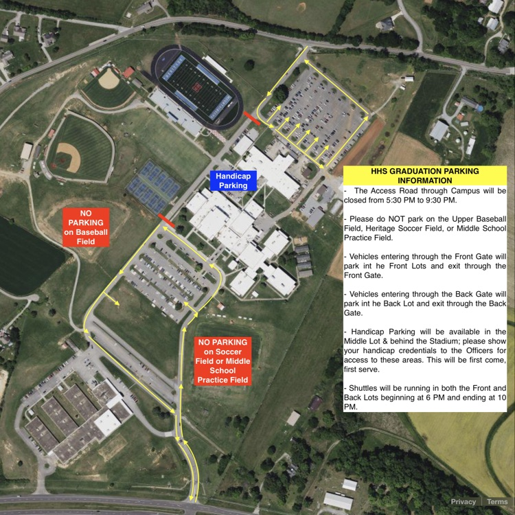 graduation parking info