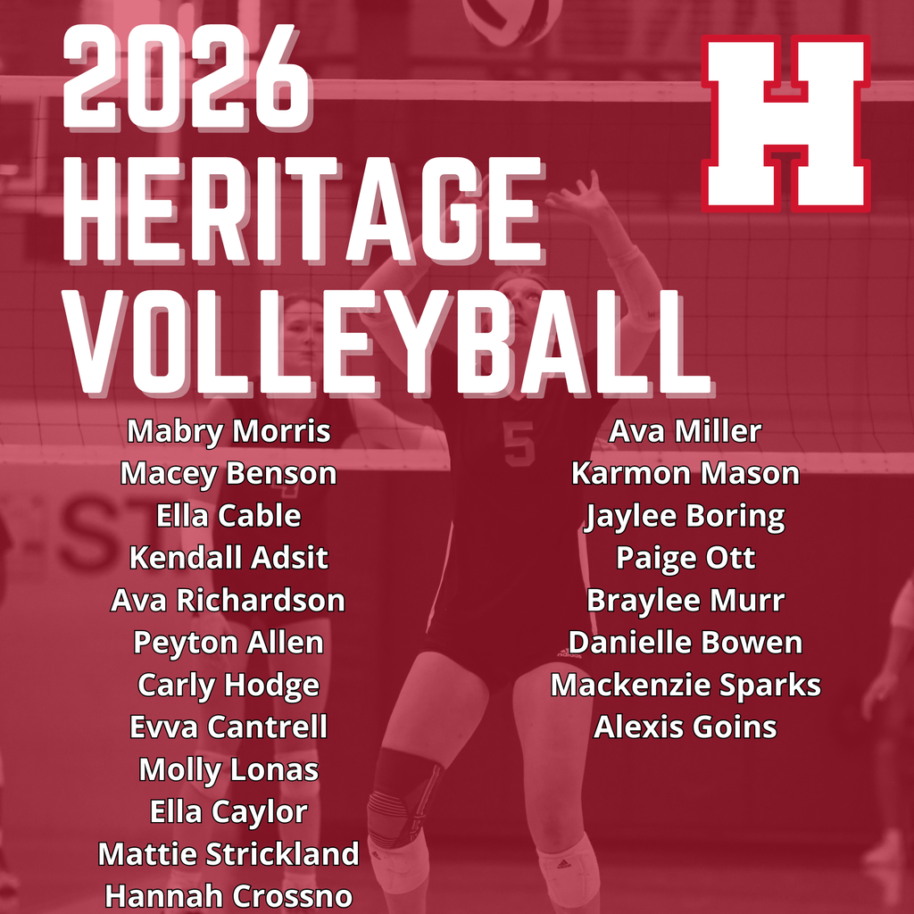 2026 Heritage Volleyball Roster