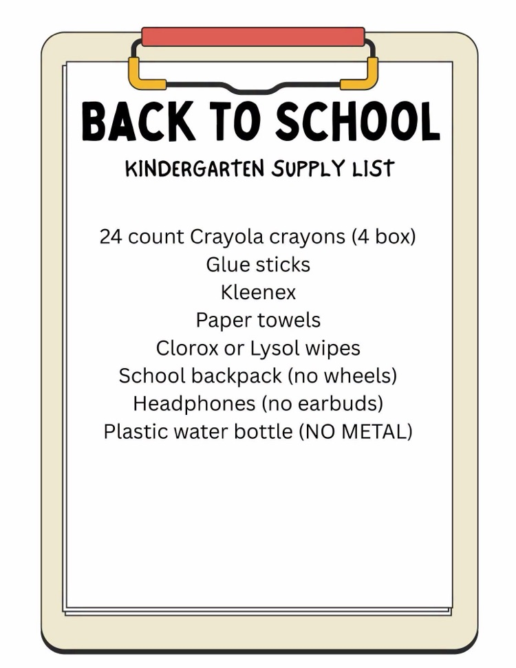 2026-2027 Supply Lists