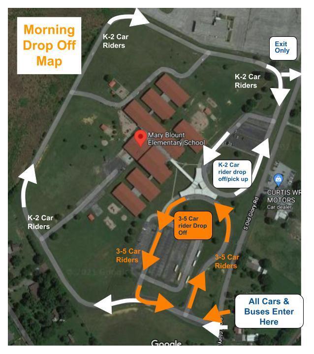 Morning Drop Off Map