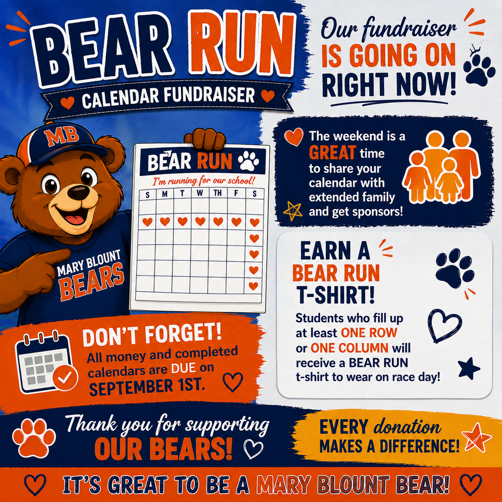 Bear Run Calendar Fundraiser