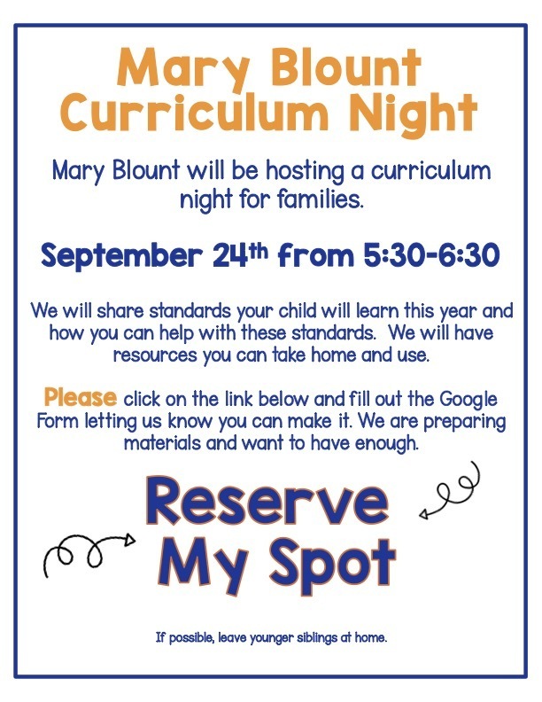 Curriculum Night