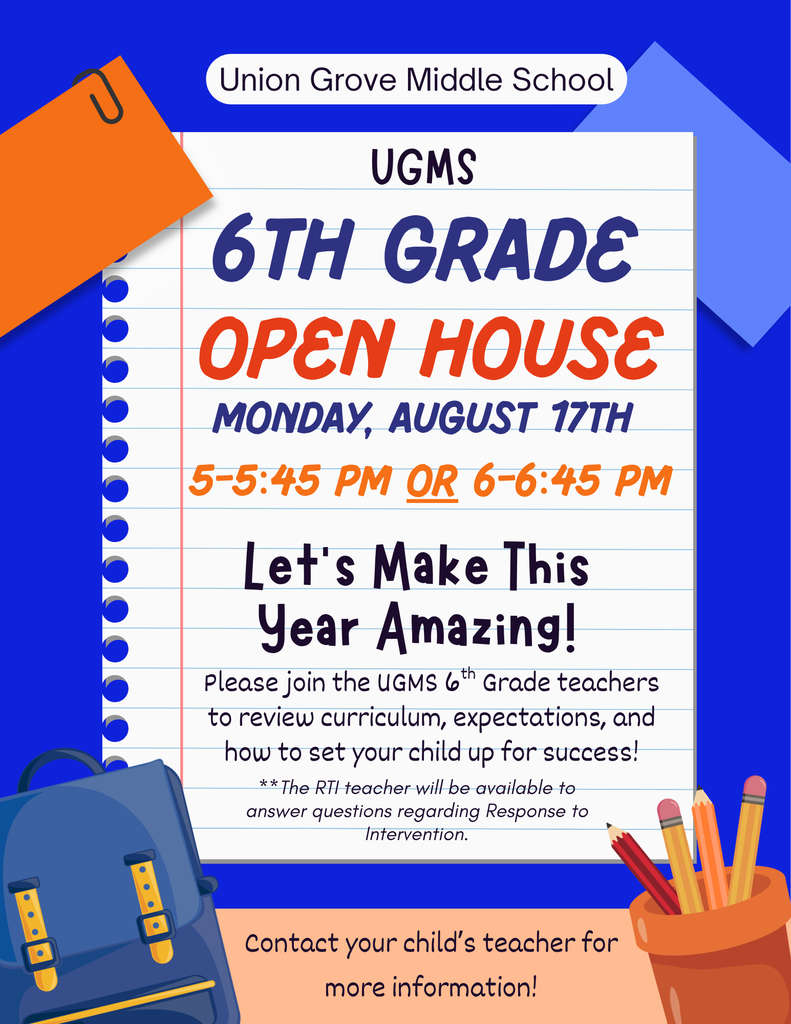 6th Grade Open House