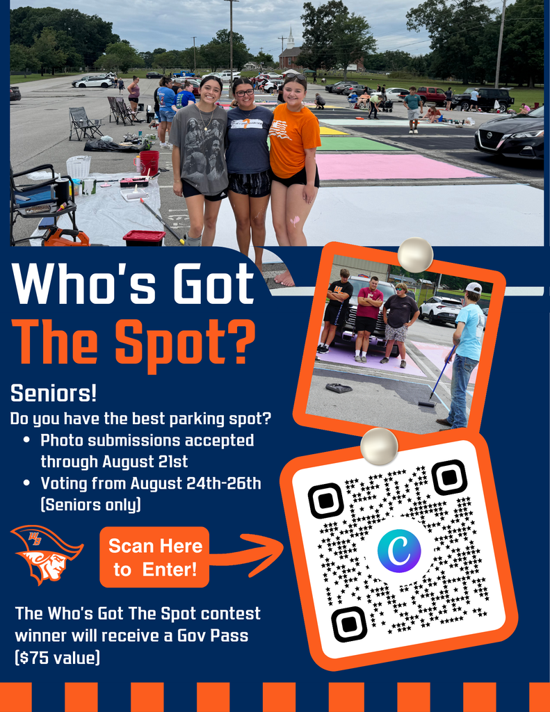 Flyer for WB Seniors promoting a contest to determine whose parking spot is the best.