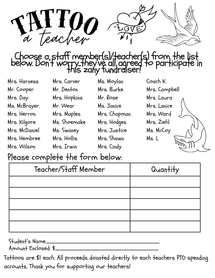 Tattoo the Teacher!