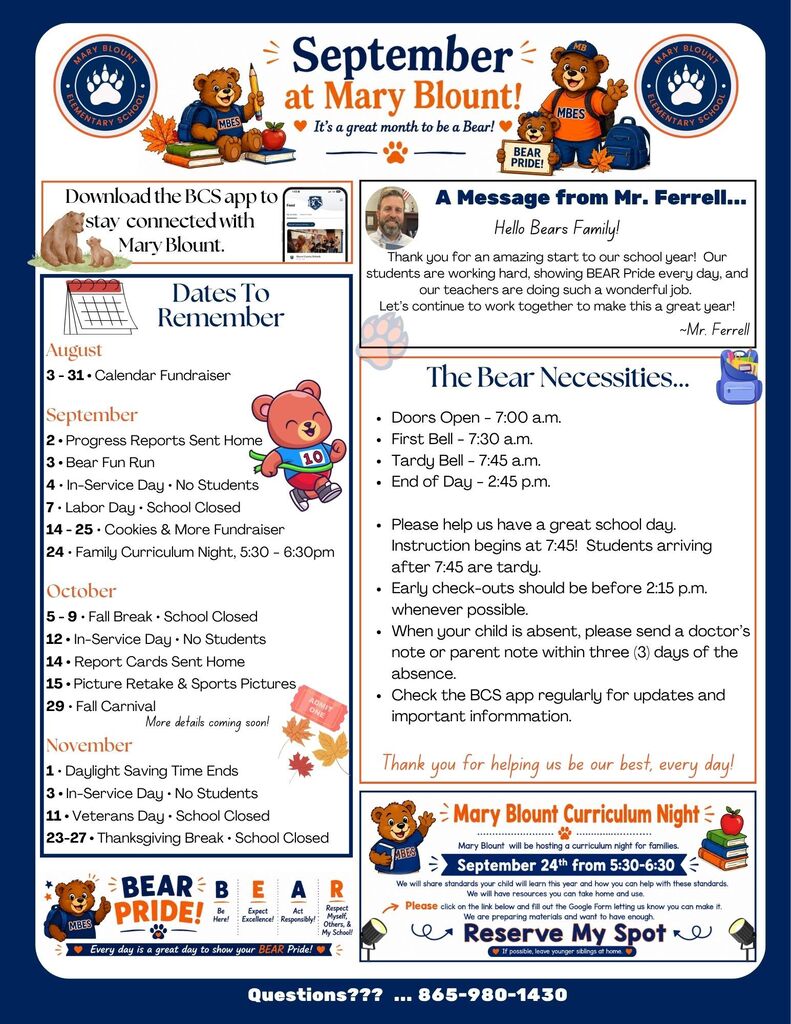 September Newsletter