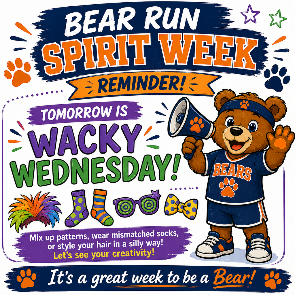 Spirit Week Day 3 Wacky Wednesday