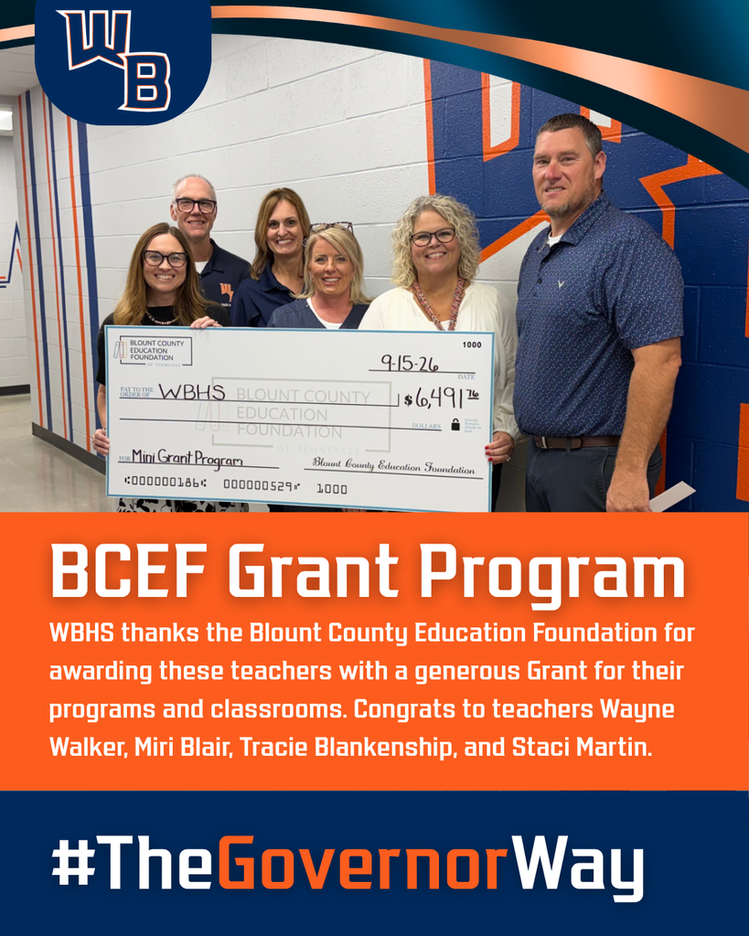 WBHS is awarded a Grant from BCEF!