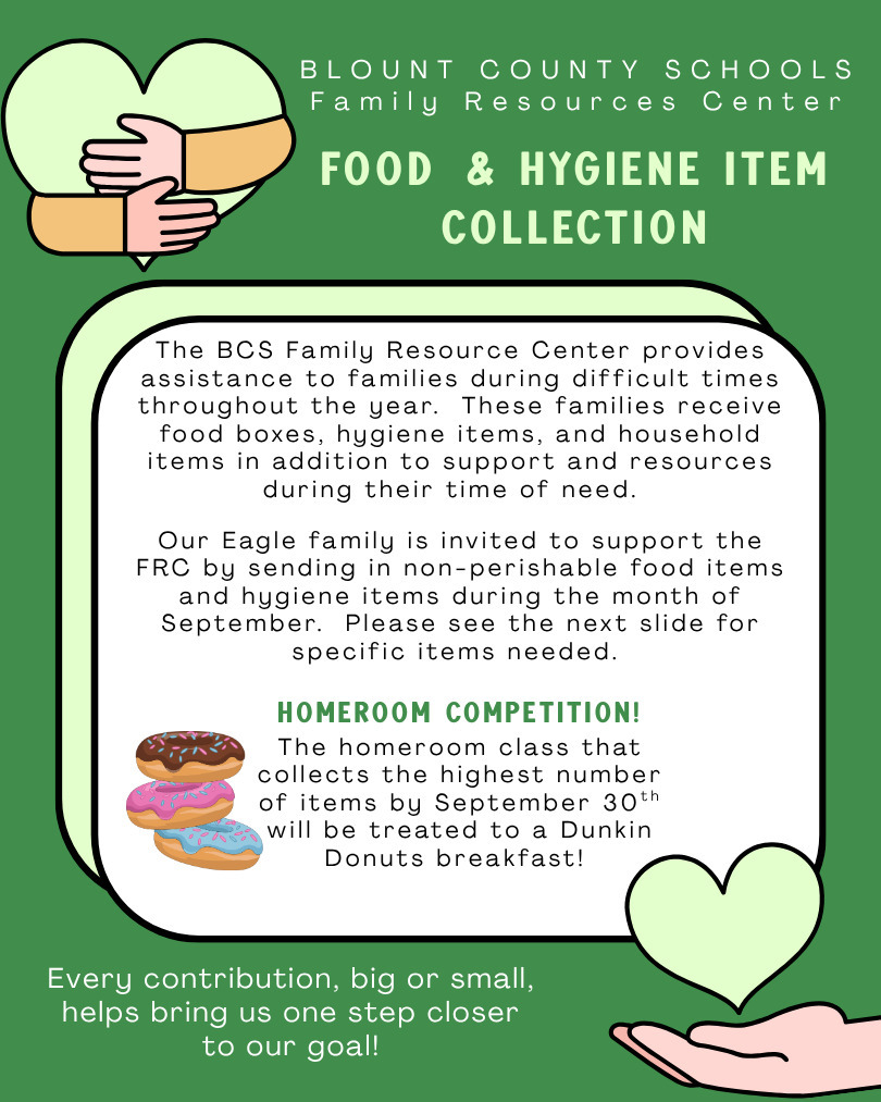 BCS FRC food drive