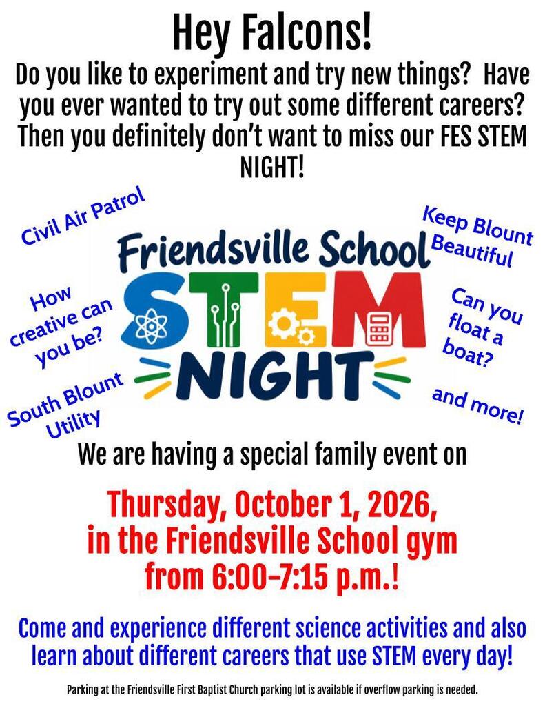 STEM Night flyer