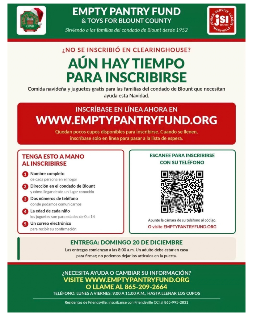 Christmas Help Spanish