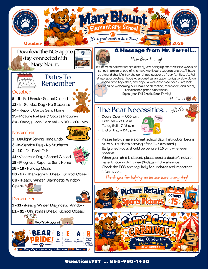 October Newsletter