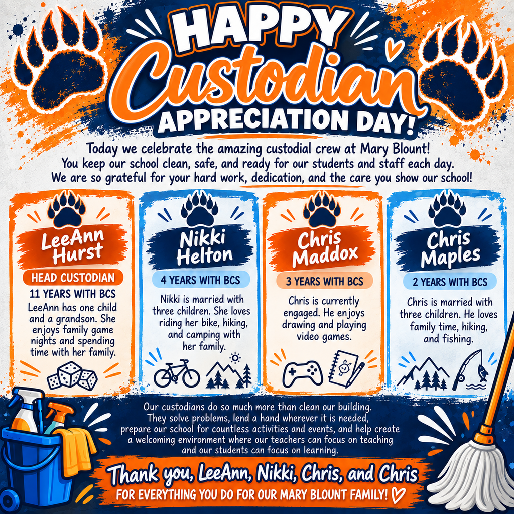 A Custodian Appreciation Graphic