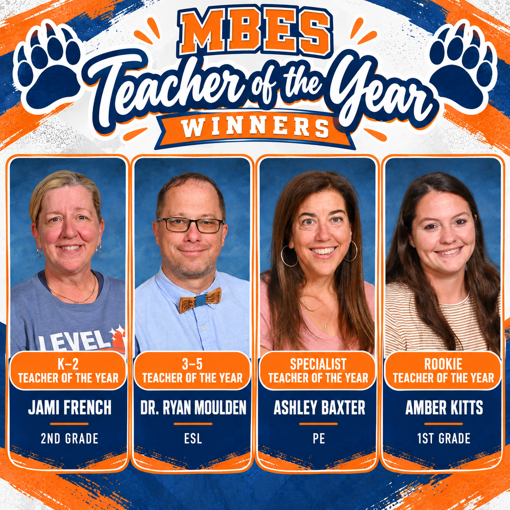 Pictures of the Teachers of the Year for MBES