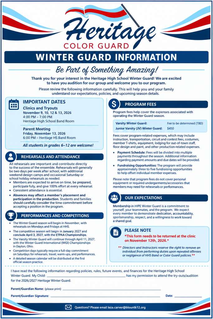Heritage Winter Guard