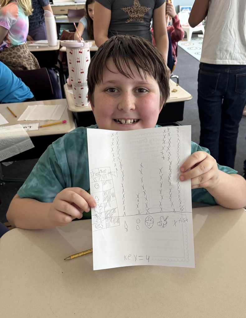 🍀 Magically Delicious Math! 📊  Our 3rd grade classes paired up for a "charming" activity this week! To wrap up our unit on graphing, students sorted, counted, and created tally charts using Lucky Charms. 🌈✨  The best part? Once the data was collected and the tallies were checked, everyone got to enjoy their crunchy math manipulatives! Who knew data collection could taste this good? 😋🥣  #BEAPride #BlueEarthArea #LuckyCharmsMath #HandsOnLearning #3rdGradeFun