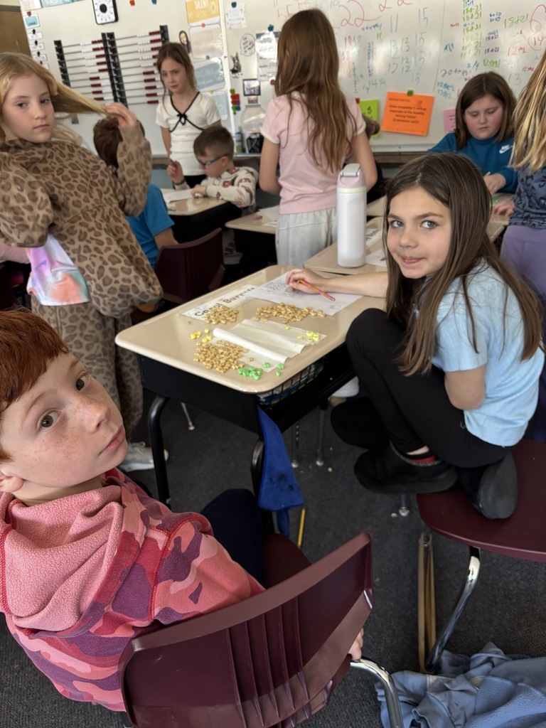 🍀 Magically Delicious Math! 📊  Our 3rd grade classes paired up for a "charming" activity this week! To wrap up our unit on graphing, students sorted, counted, and created tally charts using Lucky Charms. 🌈✨  The best part? Once the data was collected and the tallies were checked, everyone got to enjoy their crunchy math manipulatives! Who knew data collection could taste this good? 😋🥣  #BEAPride #BlueEarthArea #LuckyCharmsMath #HandsOnLearning #3rdGradeFun