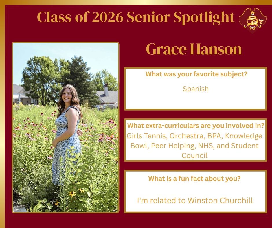 Senior Spotlight - Grace Hanson