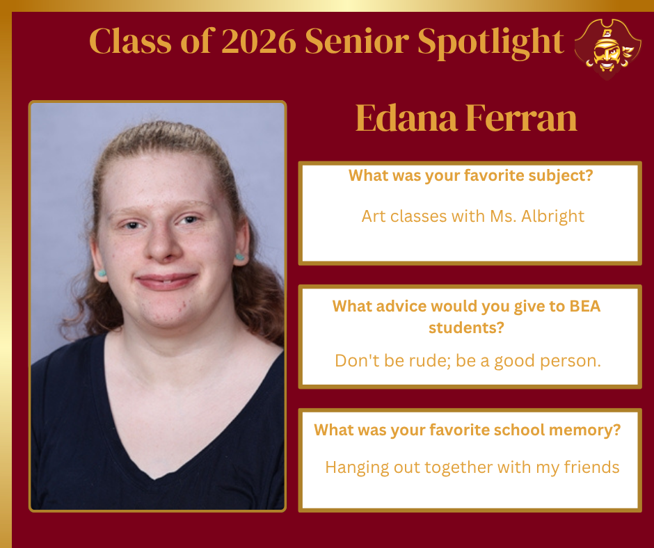 Senior Spotlight - Edana Ferran