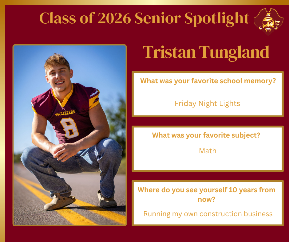 Senior Spotlight - Tristan Tungland