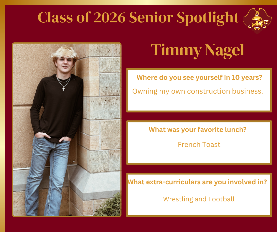 Senior Spotlight - Timmy Nagel