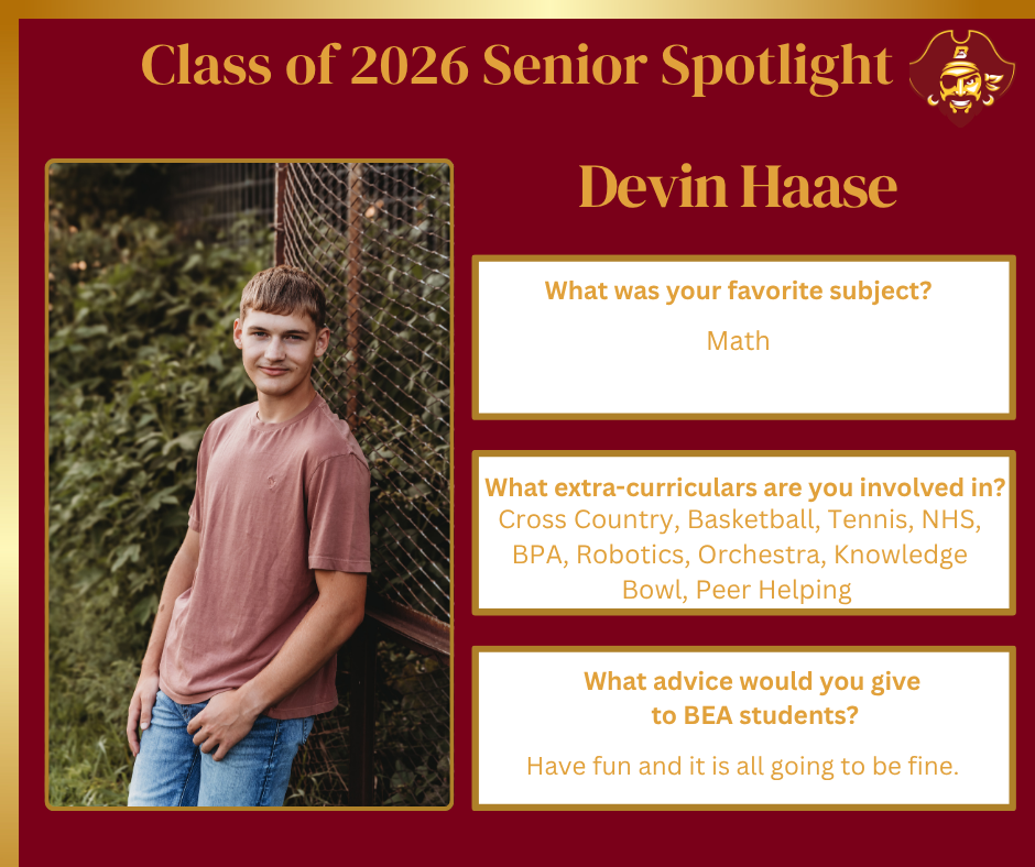 Senior Spotlight - Devin Haase