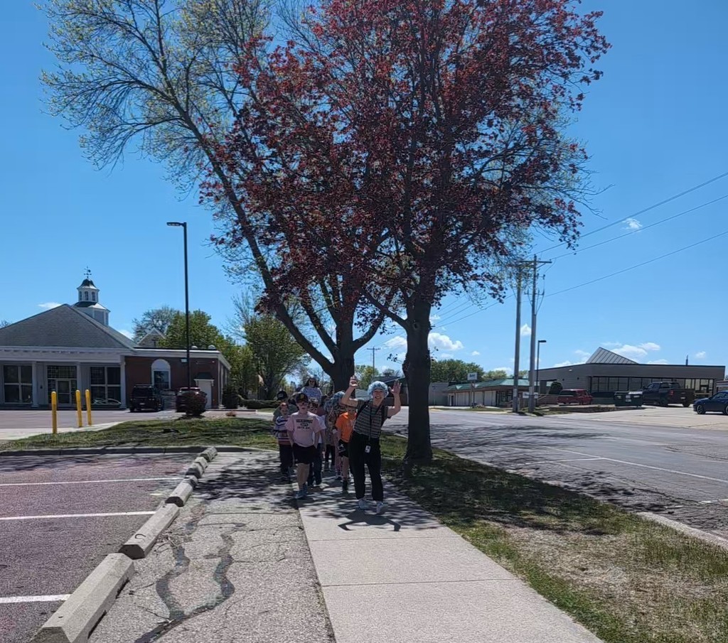 Second Grade on a walk