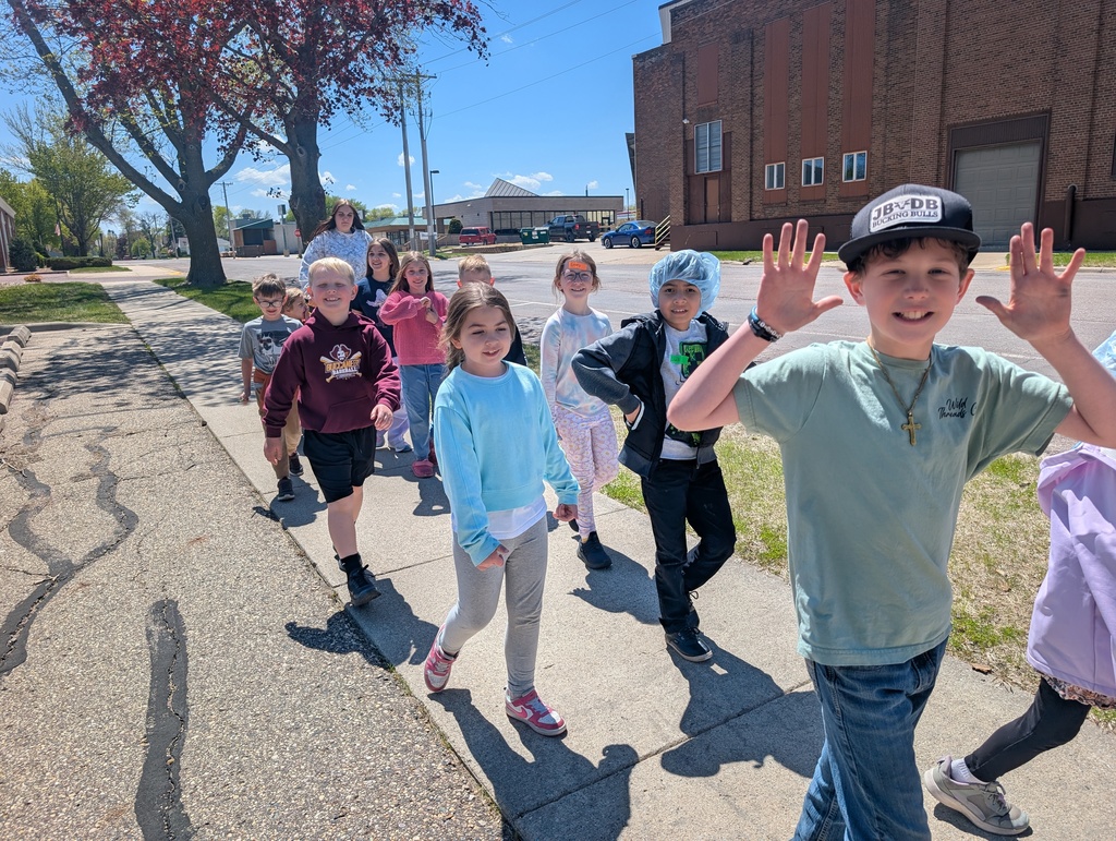 Second Grade on a walk