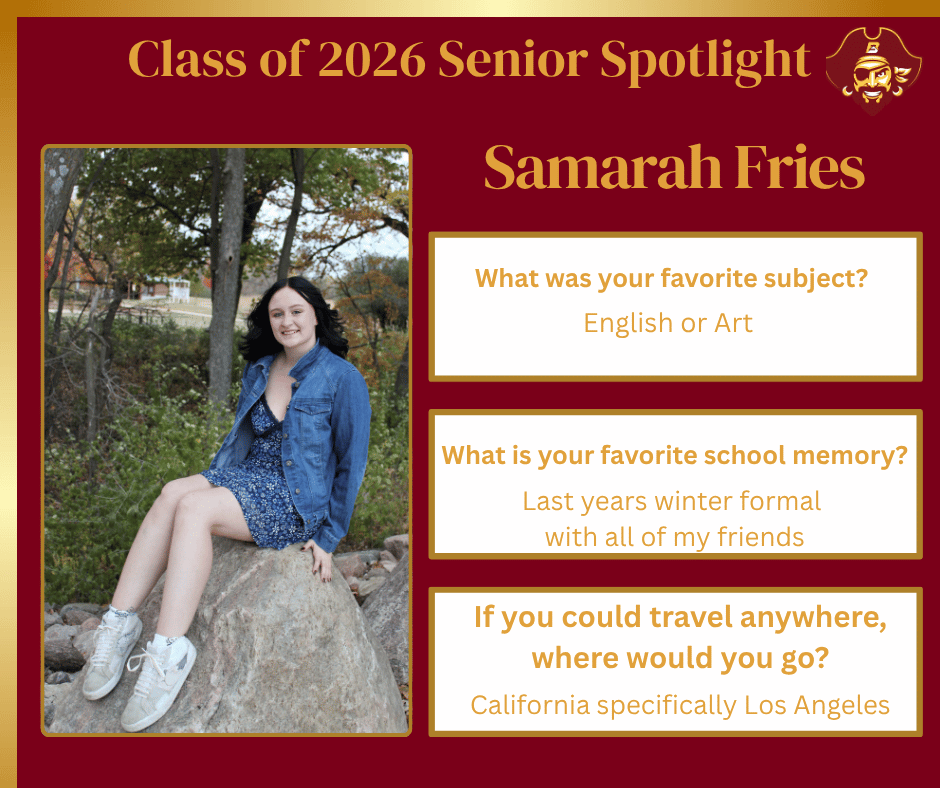 Senior Spotlight - Samarah Fries