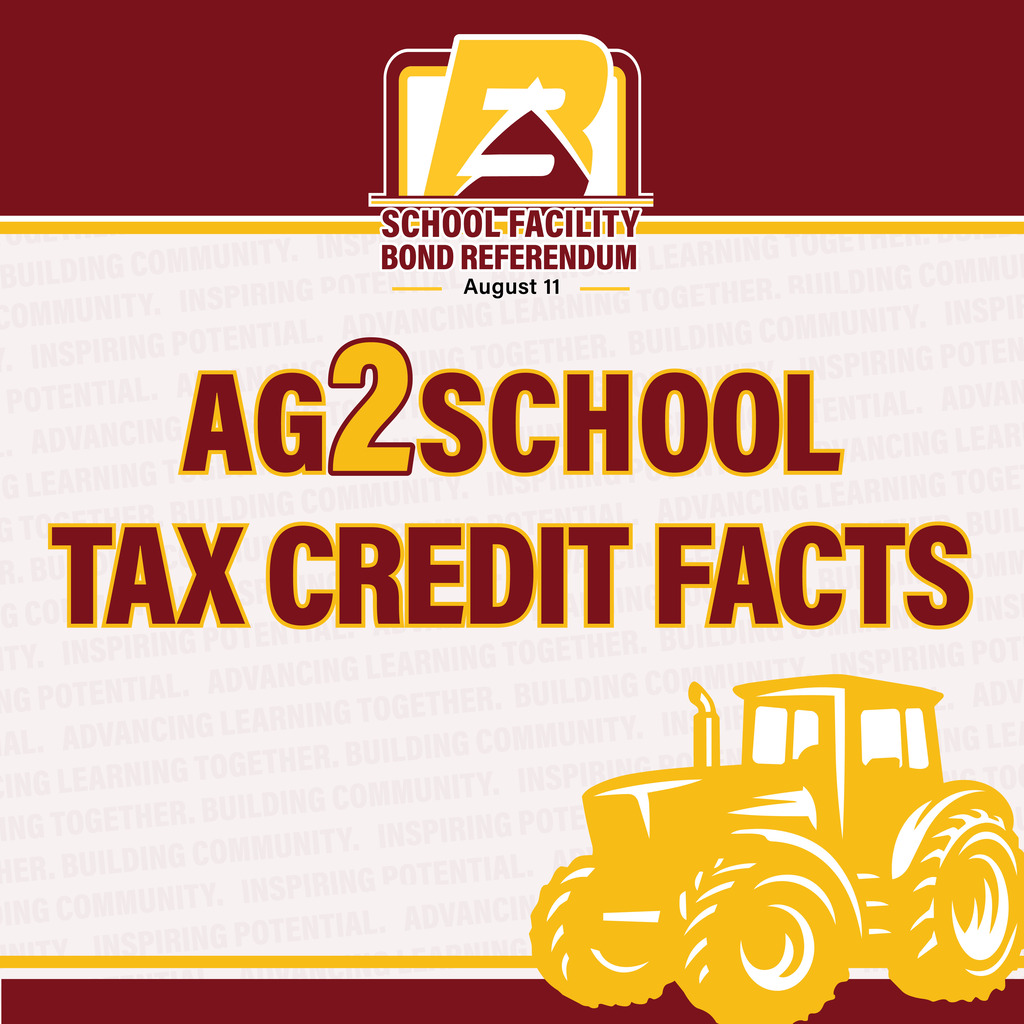 Ag2School Tax Credit Facts with a tractor