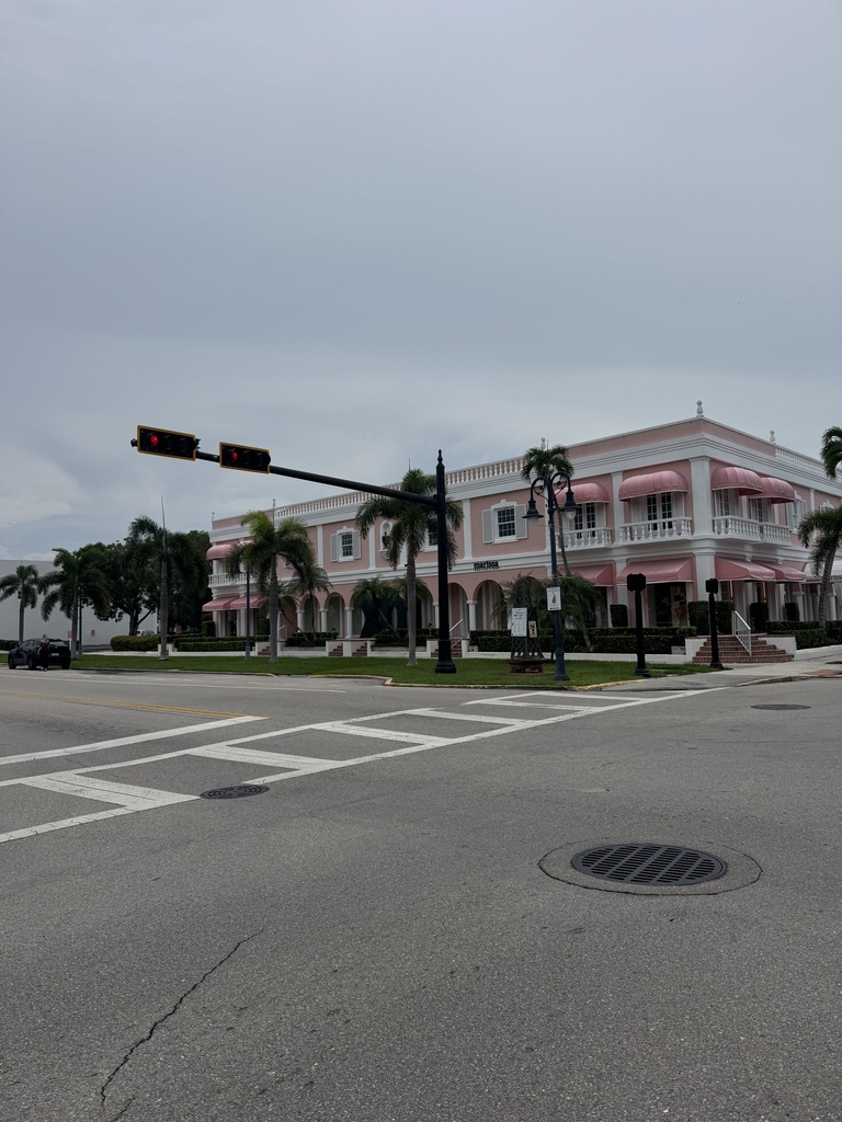 Pink and white hotel