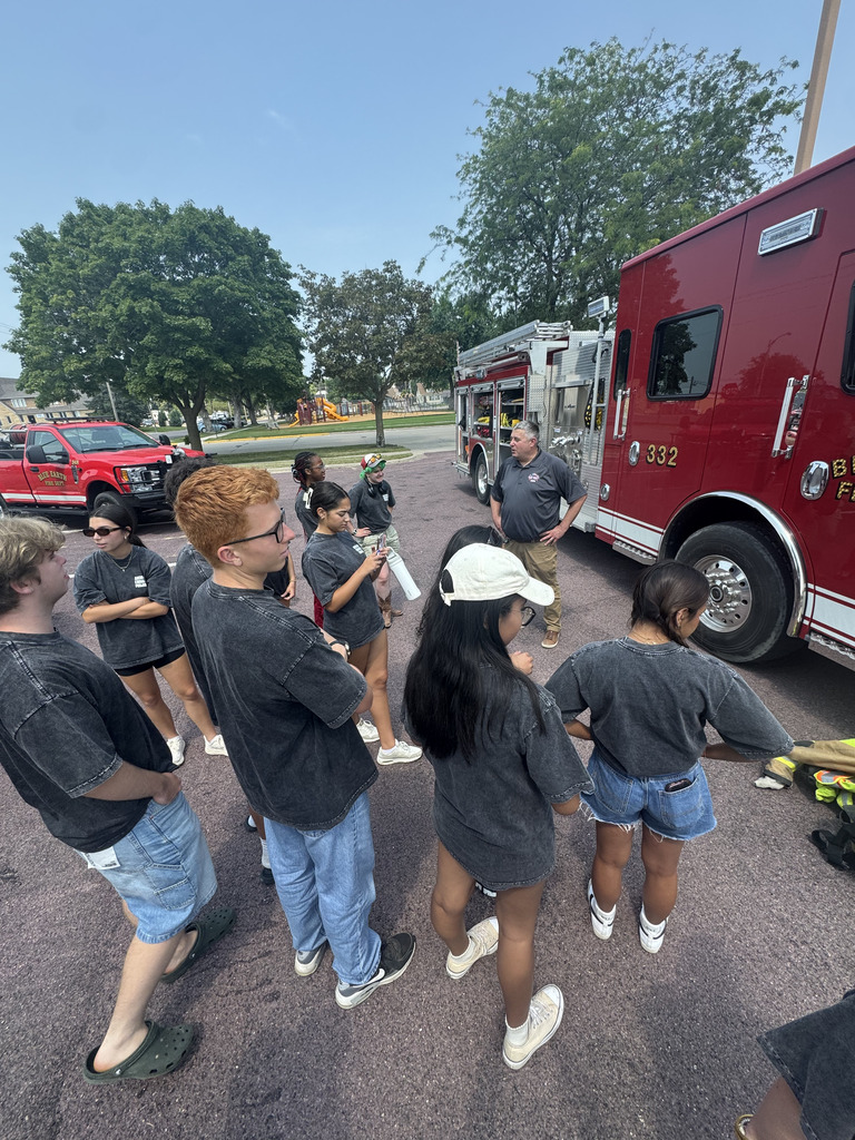 Checking out firetrucks