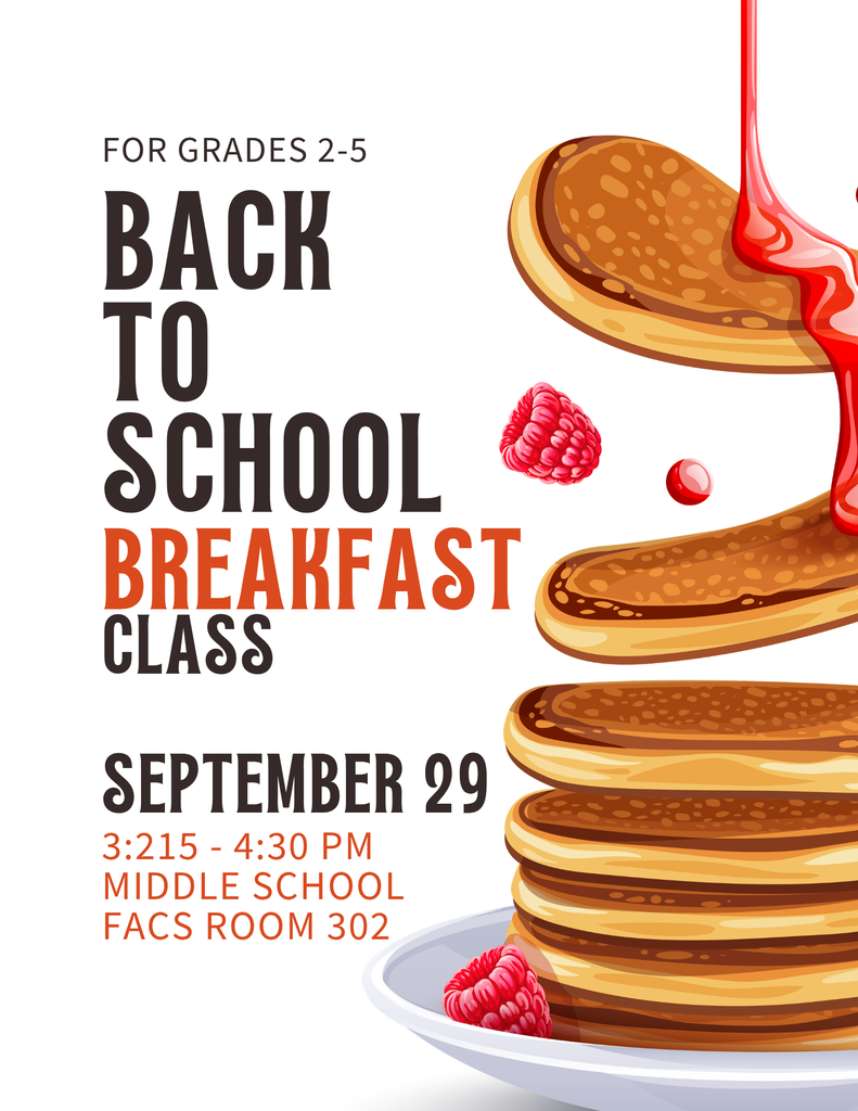 Back to School Breakfast Class