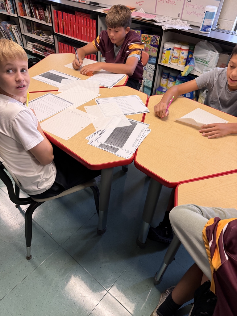 7th Grade students working in a group