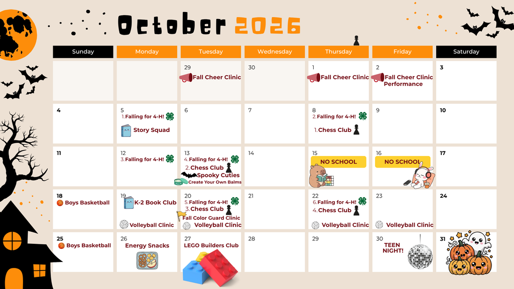 Community Ed Calendar