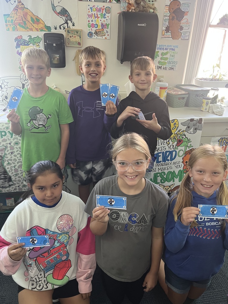 4th grade Bobcat Buck earnings