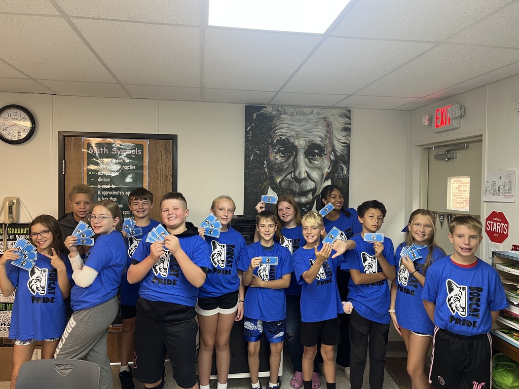 6th grade Bobcat Buck earnings.