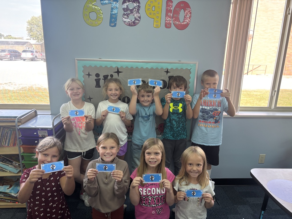 2nd grade Bobcat Buck earnings.