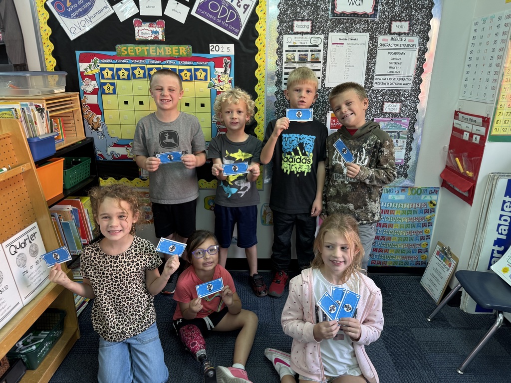 1st grade Bobcat Buck earnings.