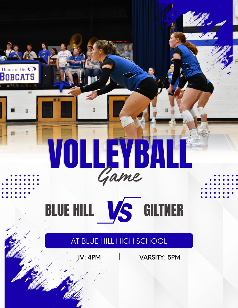 Orange and Blue Modern Volleyball Tournament Flyer