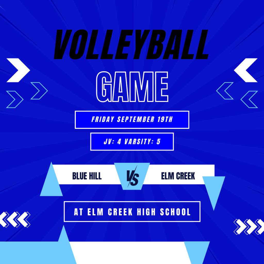 Blue and Yellow Modern Volleyball Match Instagram Post