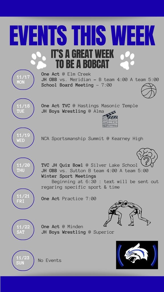 Week of 11/17 - 11/23