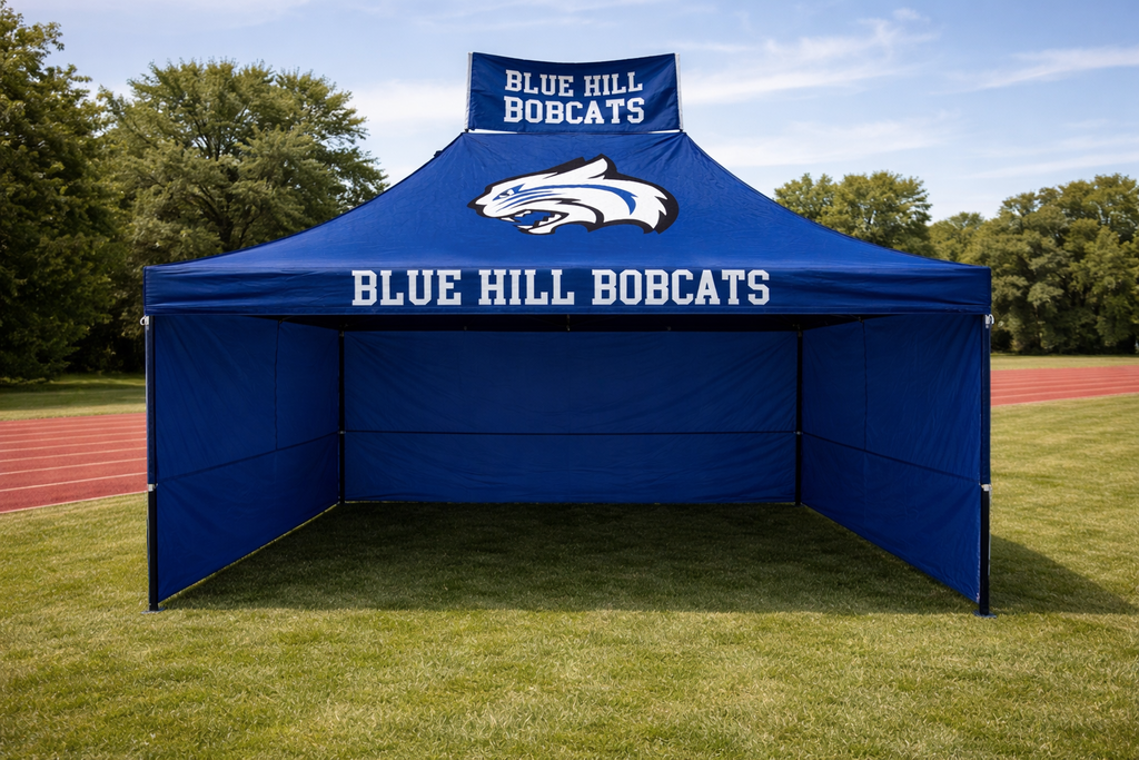 Yes, background is AI. Tent is real life! 