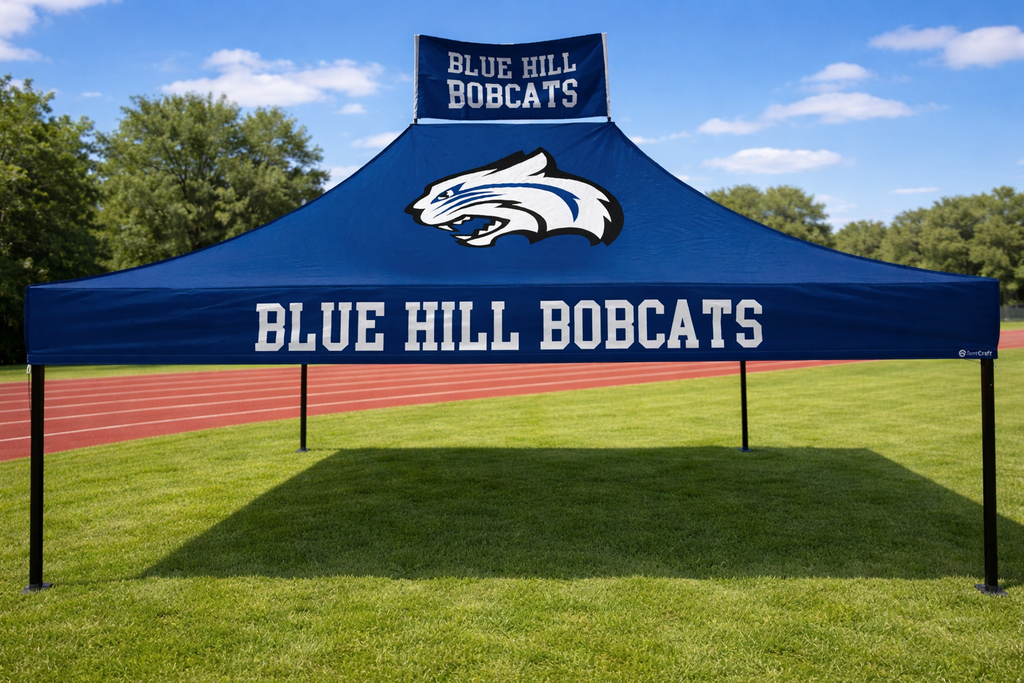 Yes, background is AI. Tent is real life! 