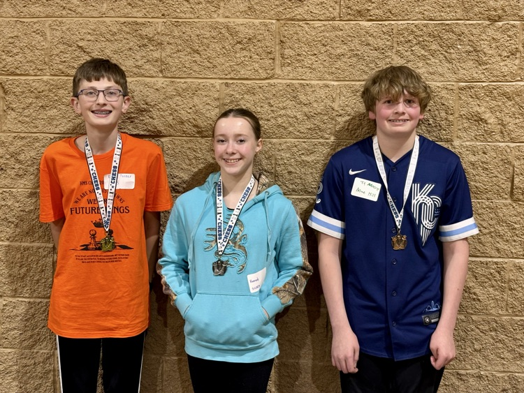 Ty Moore placed third at Chess today.  Congrats, Ty!