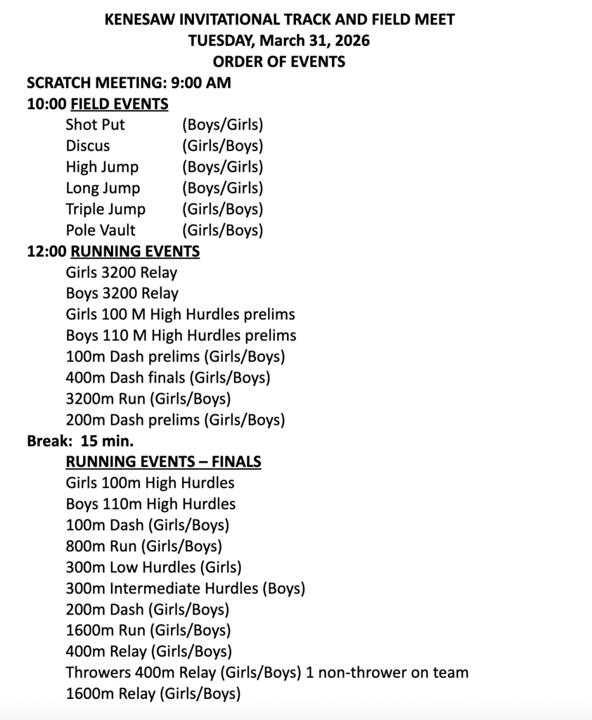 High School Track @ Kenesaw