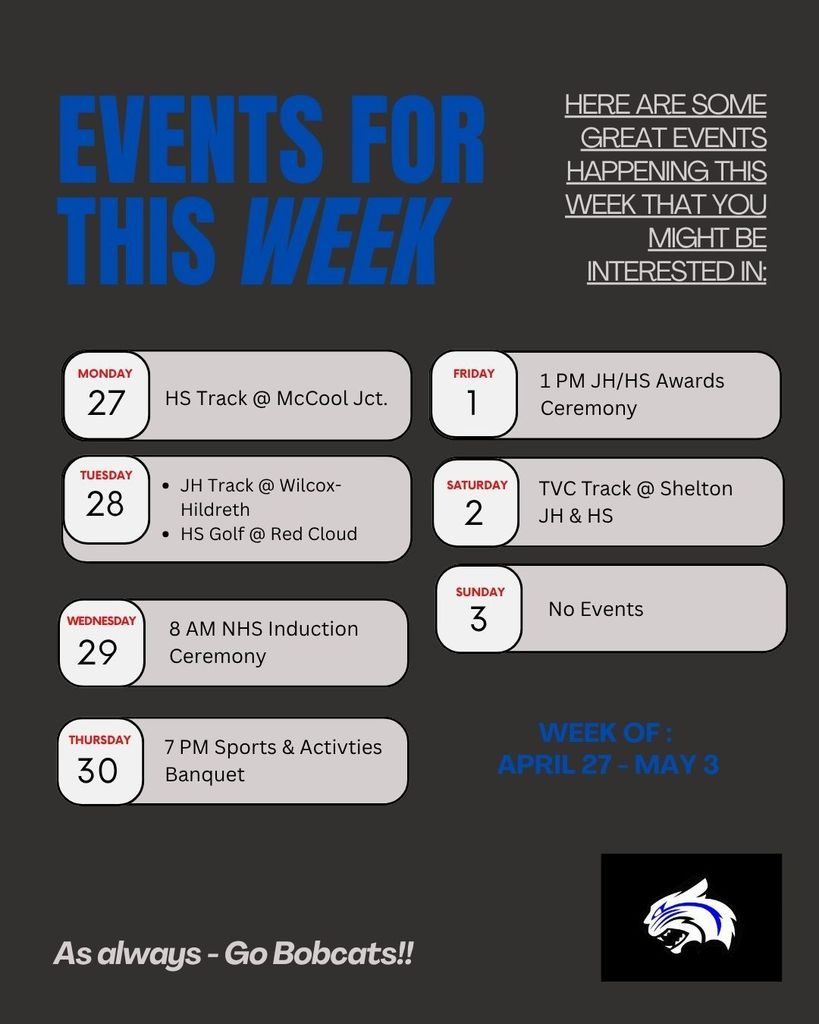 Week of April 27 - May 3