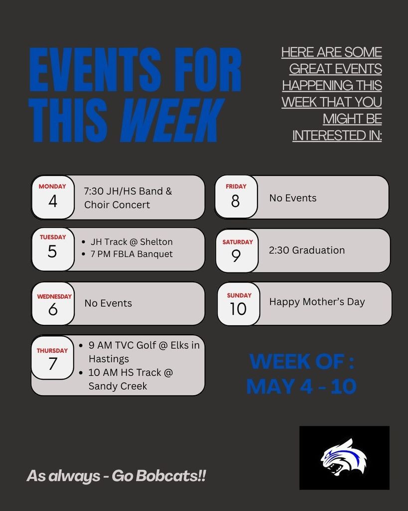 Week of May 4 - 10 