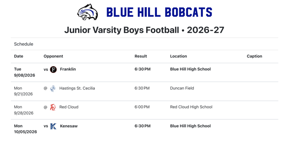 JV Varsity