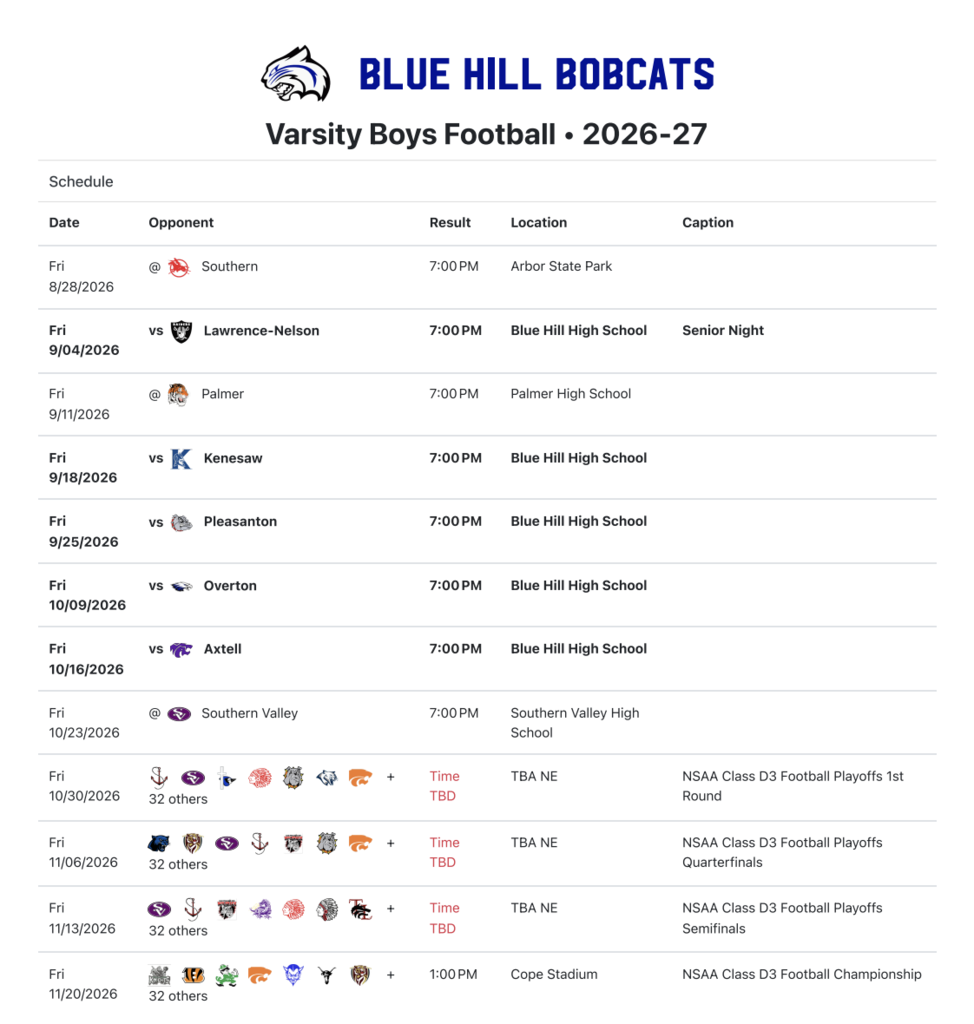 Varsity Football